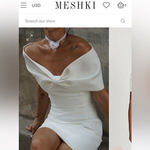 Meshki Gwyneth Bow Dress